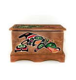 CUSTOM ORDER  Thunderbird and Killer Whale  Chest