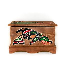 CUSTOM ORDER Thunderbird and Killer Whale  Chest