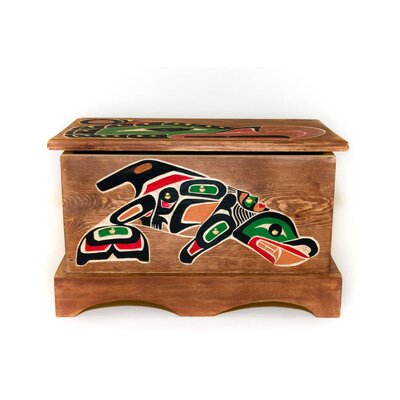 CUSTOM ORDER Thunderbird and Killer Whale  Chest