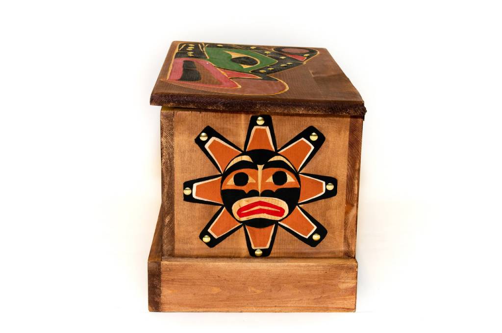 CUSTOM ORDER  Thunderbird and Killer Whale  Chest