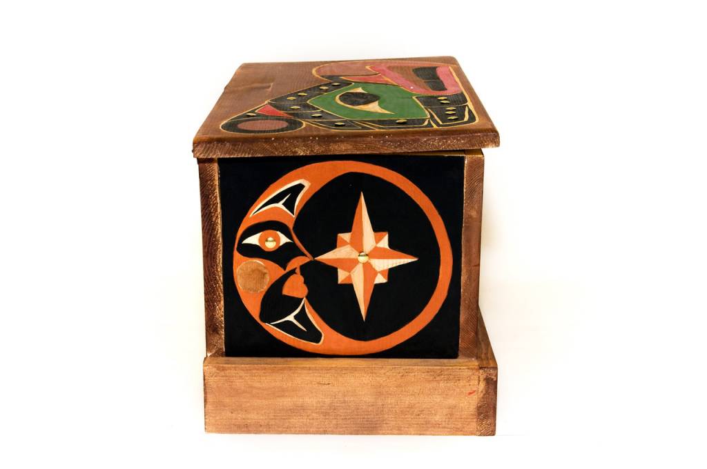 CUSTOM ORDER  Thunderbird and Killer Whale  Chest