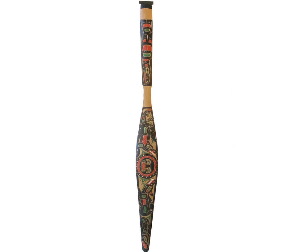 SOLD 6' Wolf Family with Moon Paddle