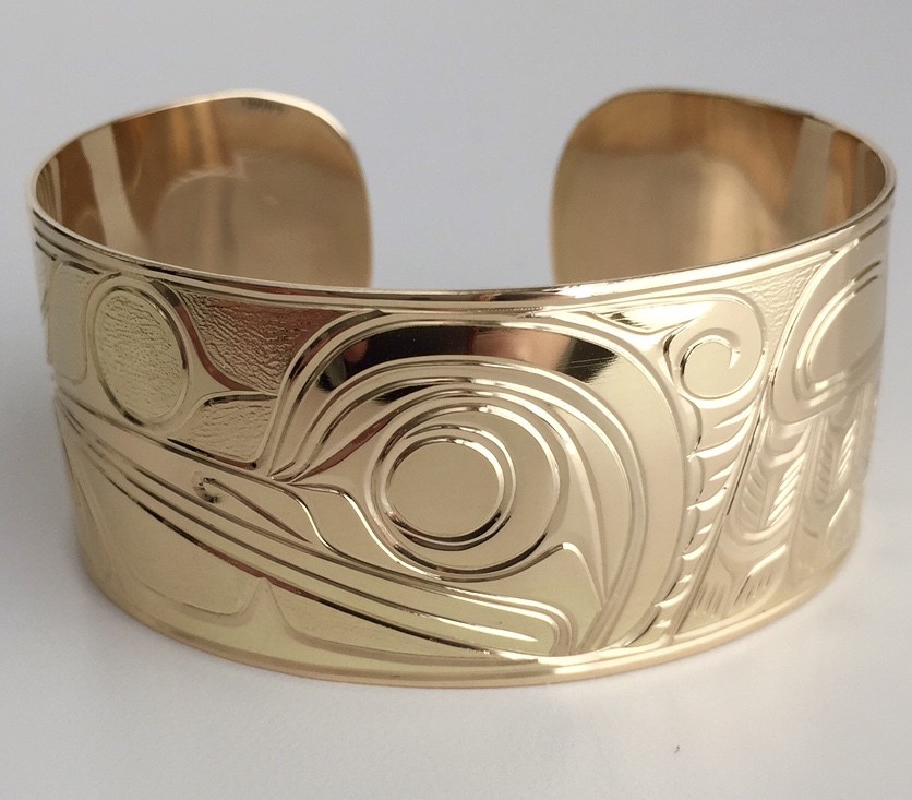 1” Gold Hummingbird Bracelet