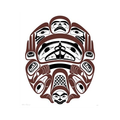 Alano Edzerza Print 'Birth of the Beaver Clan'