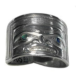 Large Repousse Chilkat Ring