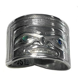 Large Repousse Chilkat Ring