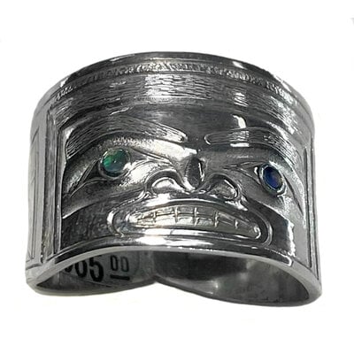 Large Repousse Chilkat Ring