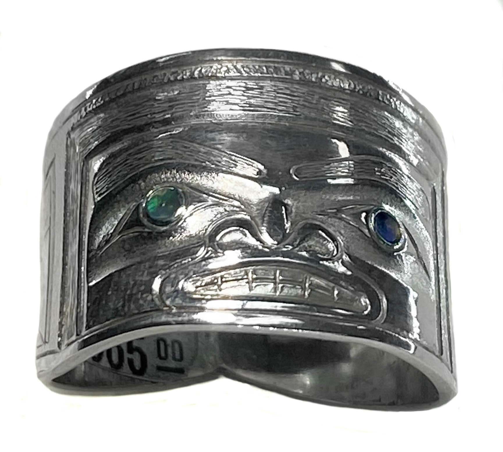Large Repousse Chilkat Ring