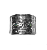 Silver Repousse Chilkat Ring