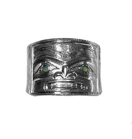 Silver Repousse Chilkat Ring