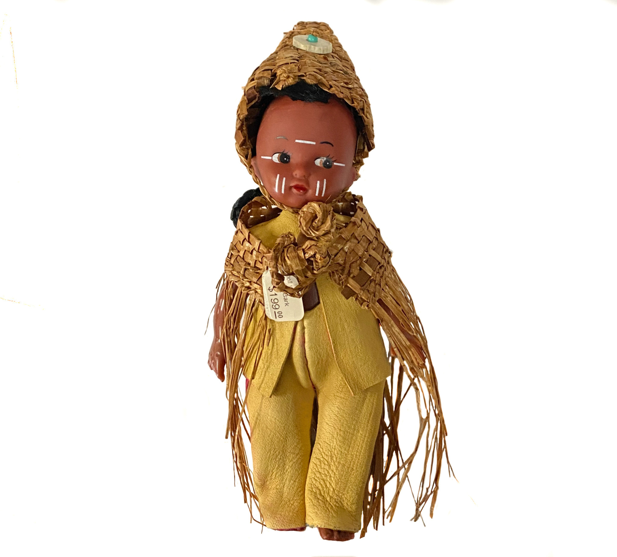 Doll with Cedar Bark Regalia by Tally Grandbois