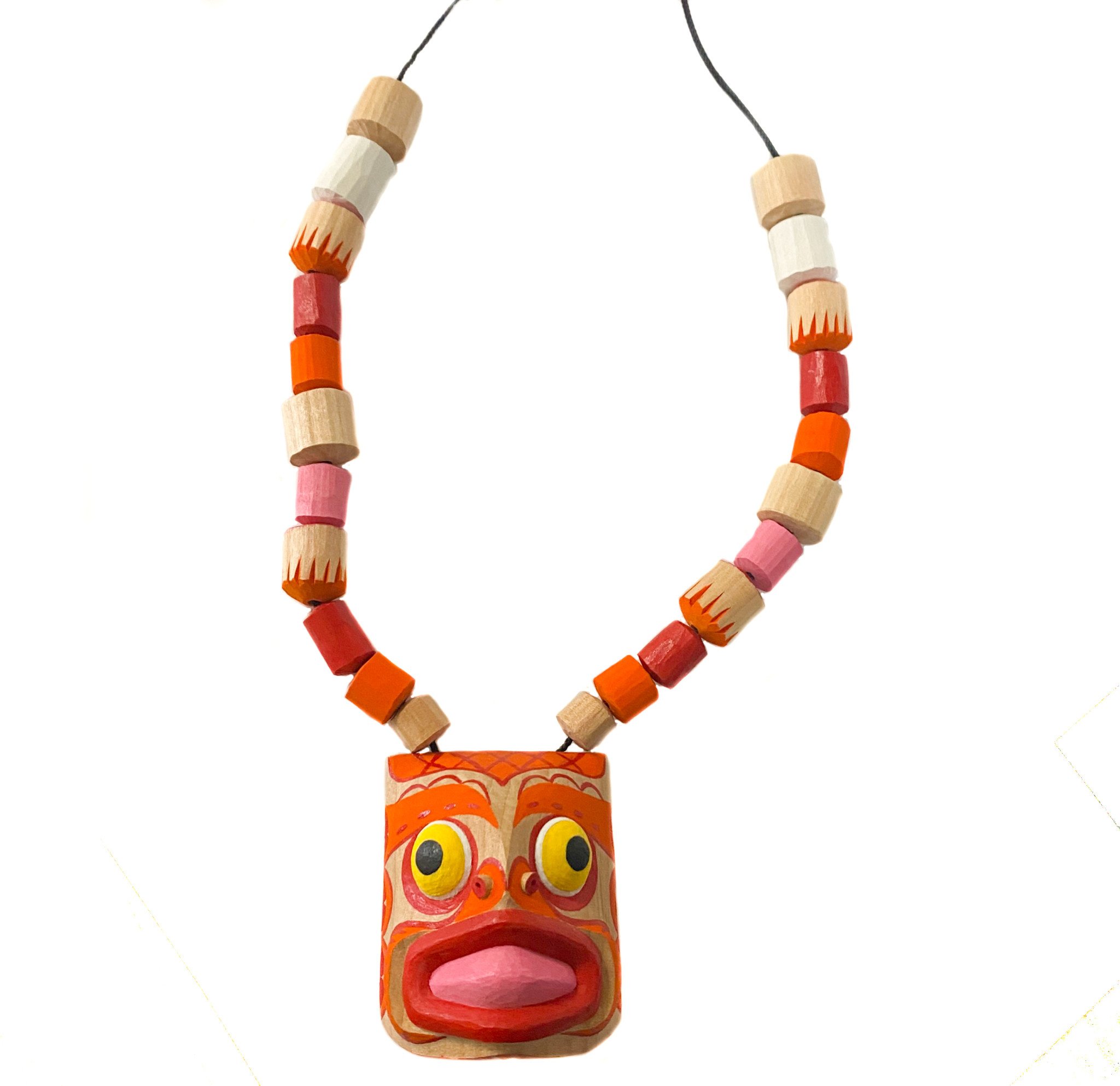 Kwak'waka'wakw Red Snapper Necklace by Shawn Karpes