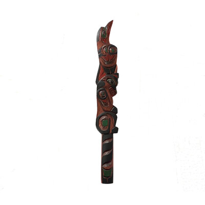 CUSTOM ORDER  Kwak'waka'wakw Talking Stick
