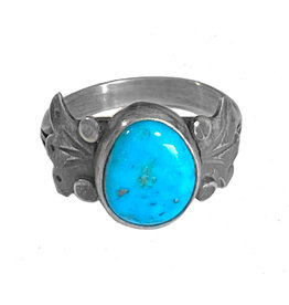 Natural Morenci Turquoise Ring