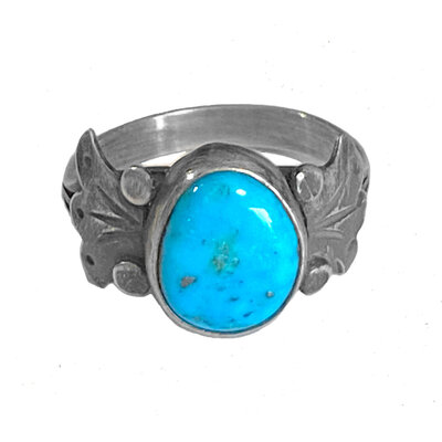 Natural Morenci Turquoise Ring