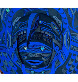 24" Nu-chah-nulth Raven Moon Mask