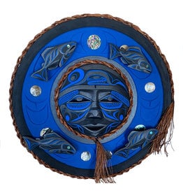 CUSTOM ORDER  Salmon Moon Mask (Nu-chah-nulth)