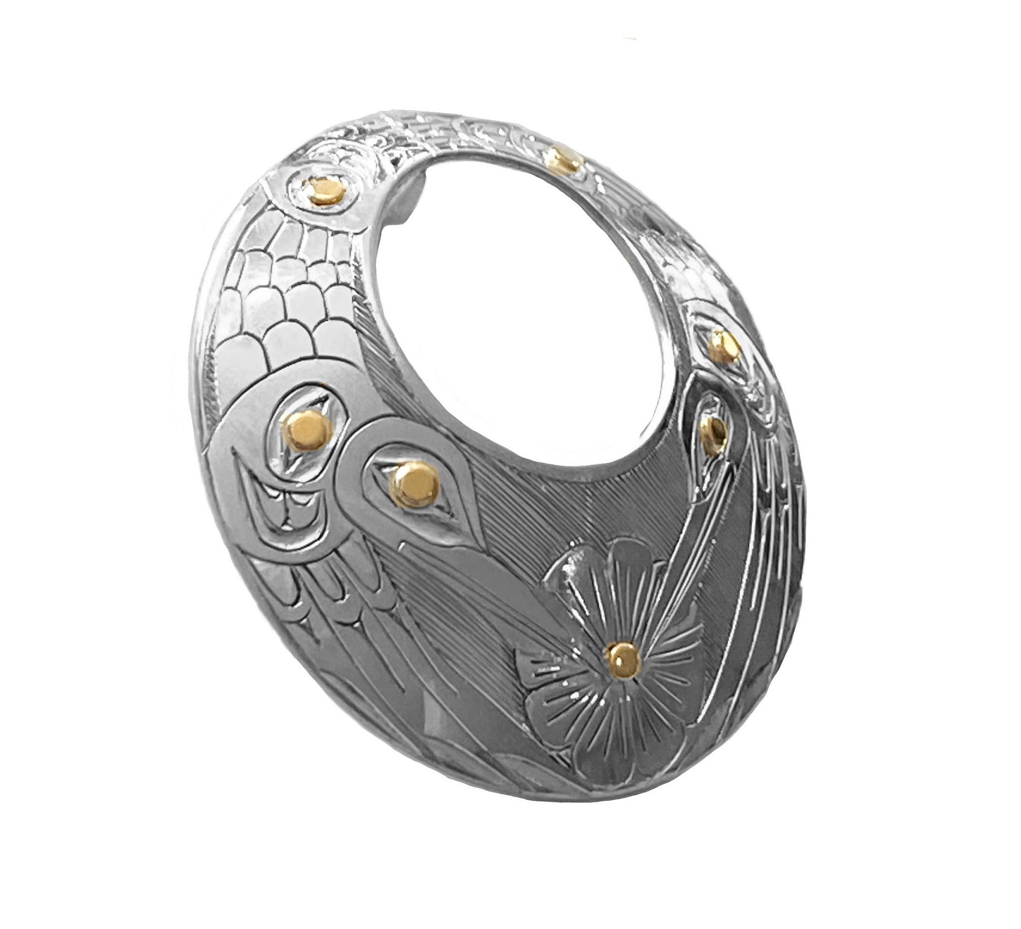 SOLD  Haida Hummingbird Pendant by Andrew Williams