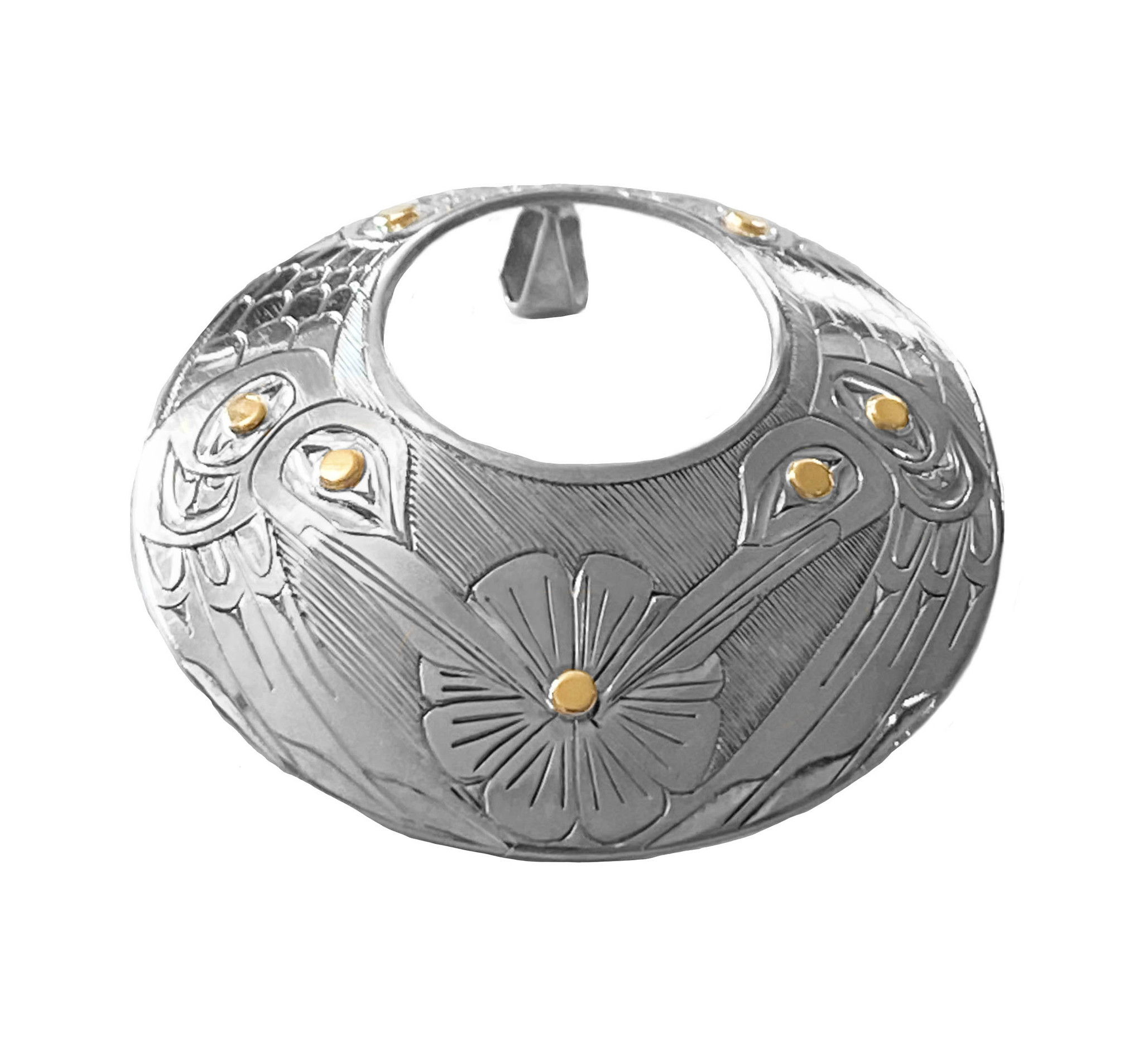 SOLD  Haida Hummingbird Pendant by Andrew Williams