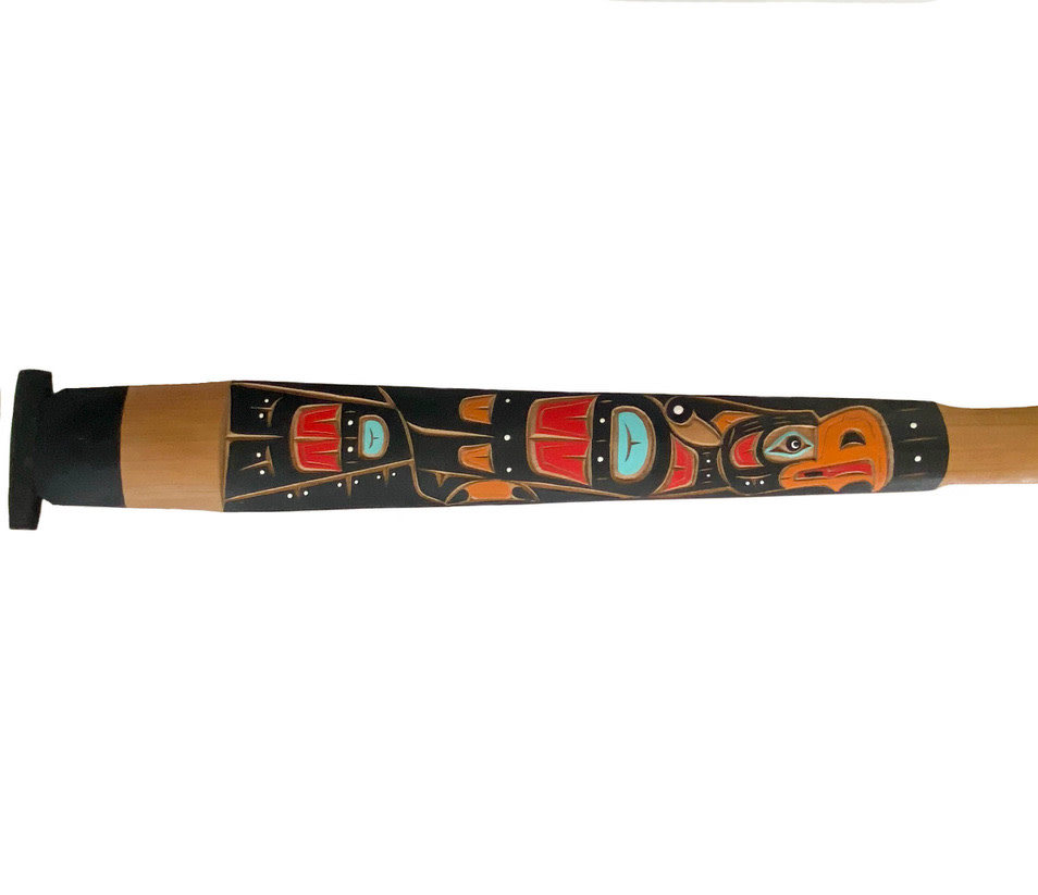 SOLD  Thunderbird and Orca Mother and Child Paddle