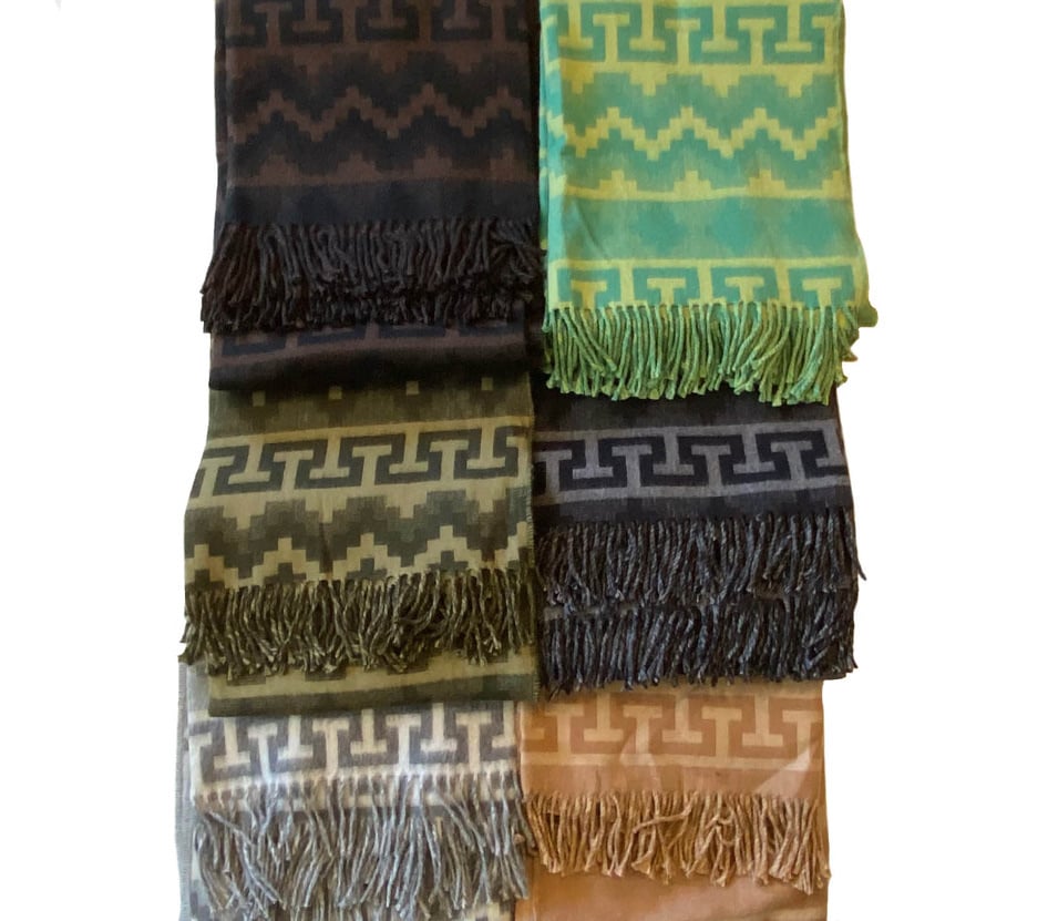 Peruvian Geometric Throw Alpaca Blend