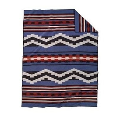 Spirit Peaks Collection Denim Queen sized Pendleton Blanket