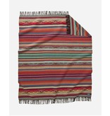 Chimayo Fringed Pendleton Throw - Garnet