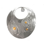 Haida Hummingbird and Eagle Pendant