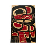 SOLD  Indigenous Art Carved Eagle Panel
