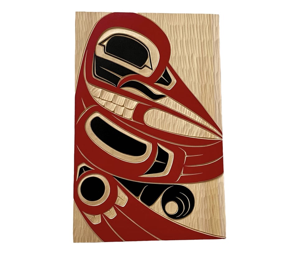 SOLD  Gitxsan Art Hummingbird Panel