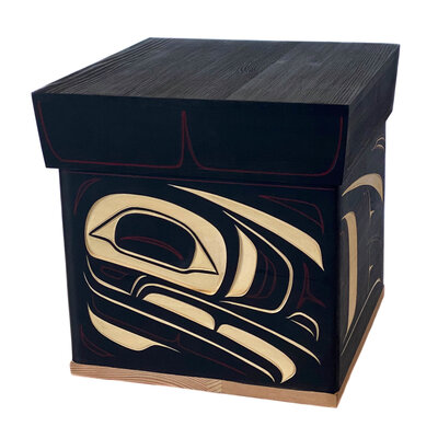 CUSTOM ORDER  Raven Bentwood Box (Gitxsan)