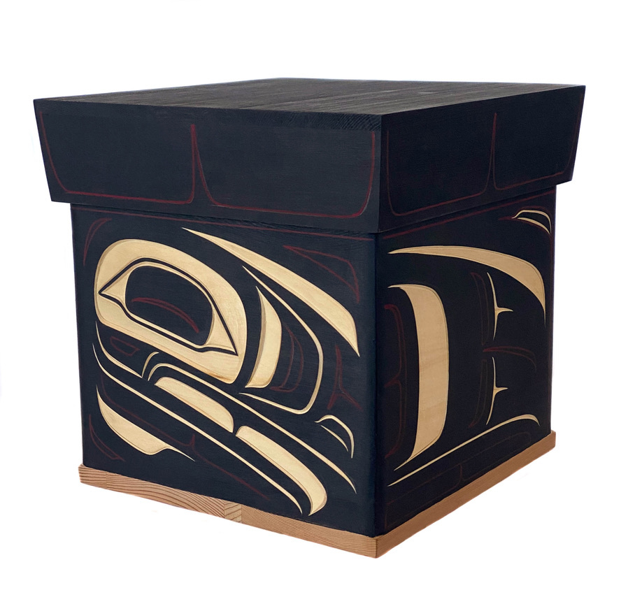 CUSTOM ORDER  Raven Bentwood Box (Gitxsan)