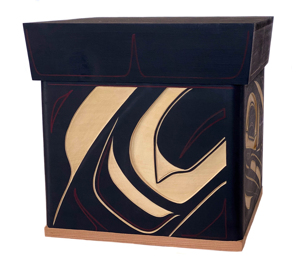 CUSTOM ORDER  Raven Bentwood Box (Gitxsan)