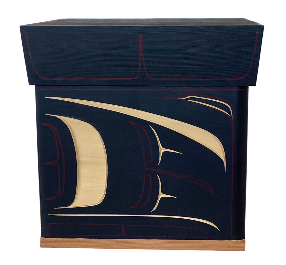 CUSTOM ORDER  Raven Bentwood Box (Gitxsan)