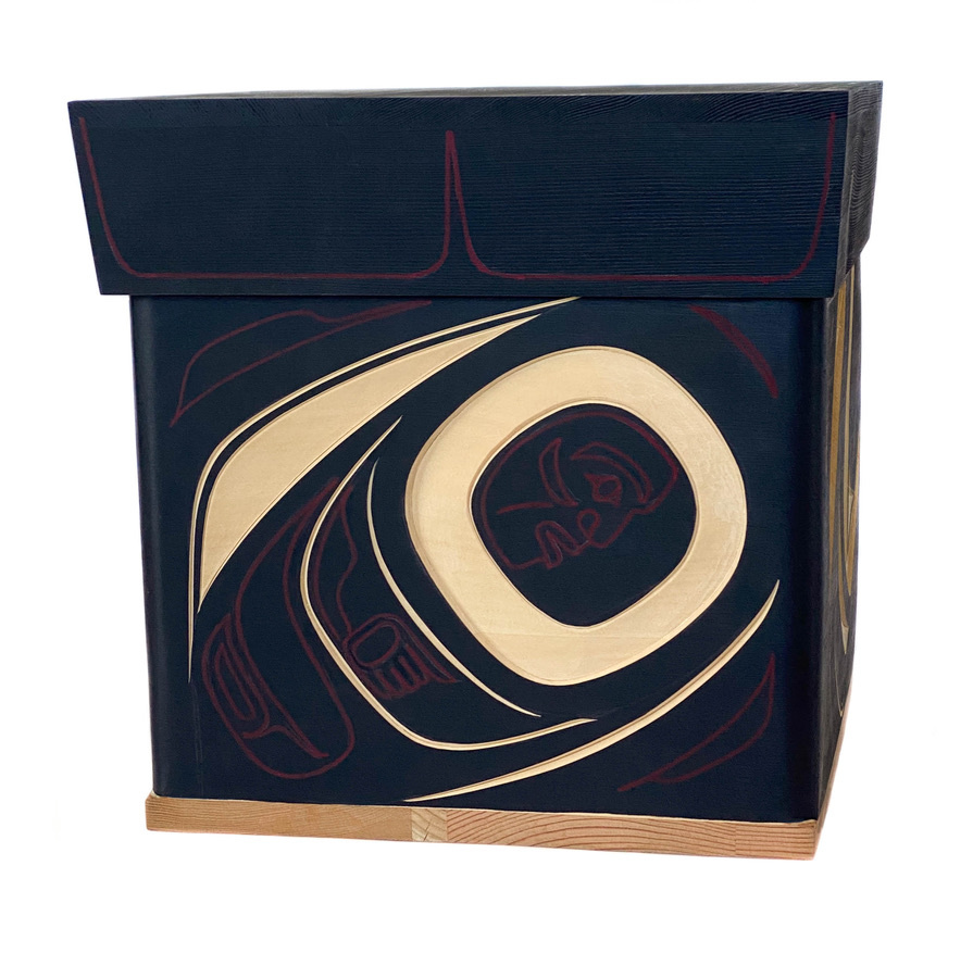 CUSTOM ORDER  Raven Bentwood Box (Gitxsan)