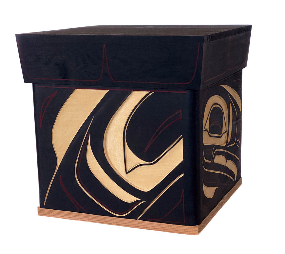 CUSTOM ORDER  Raven Bentwood Box (Gitxsan)