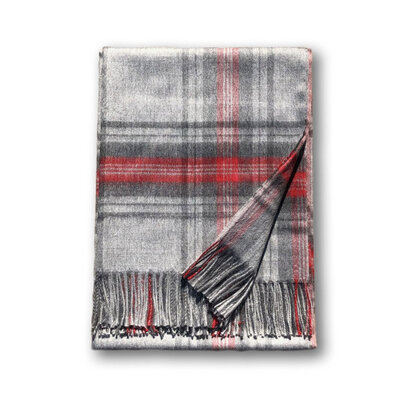 Tartan Plaid 100% Baby Alpaca Throw (Peru)