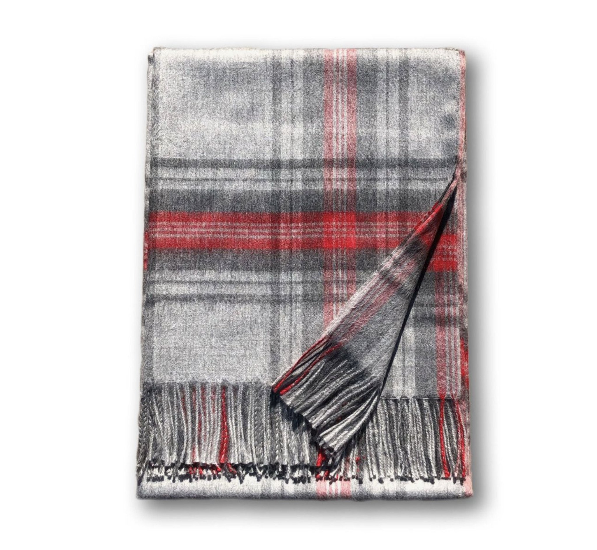 Tartan Plaid 100% Baby Alpaca Throw