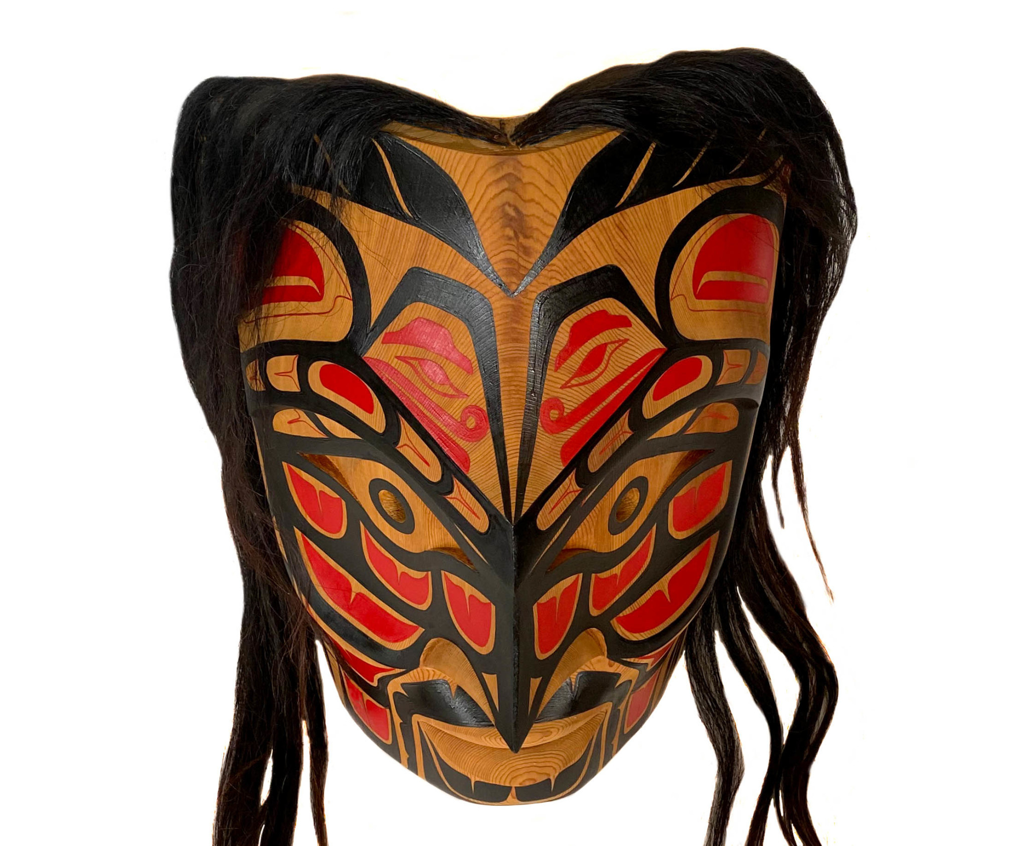 SOLD  Indigenous 'Contemporary Wolf Pack' Mask