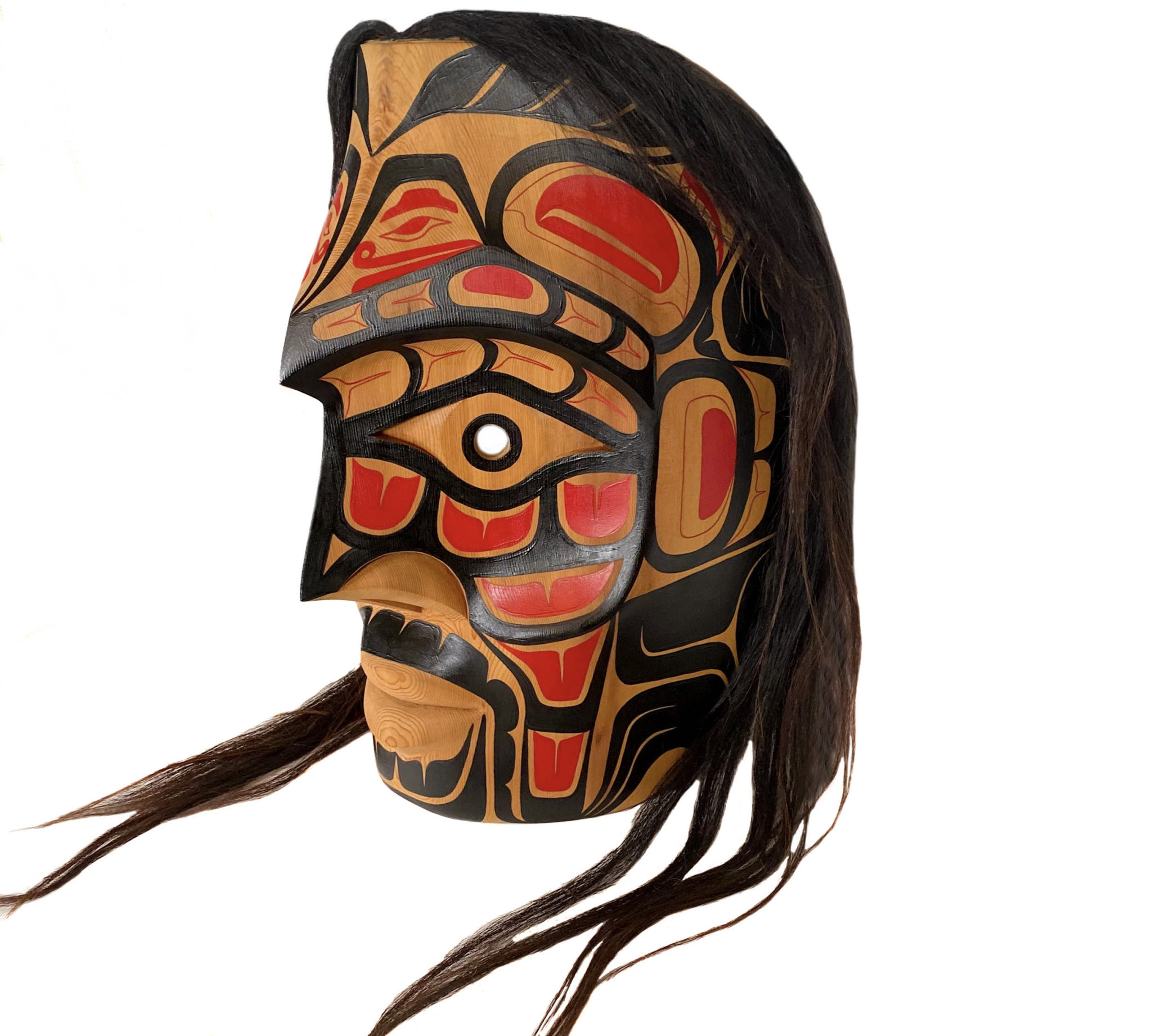 SOLD  Indigenous 'Contemporary Wolf Pack' Mask