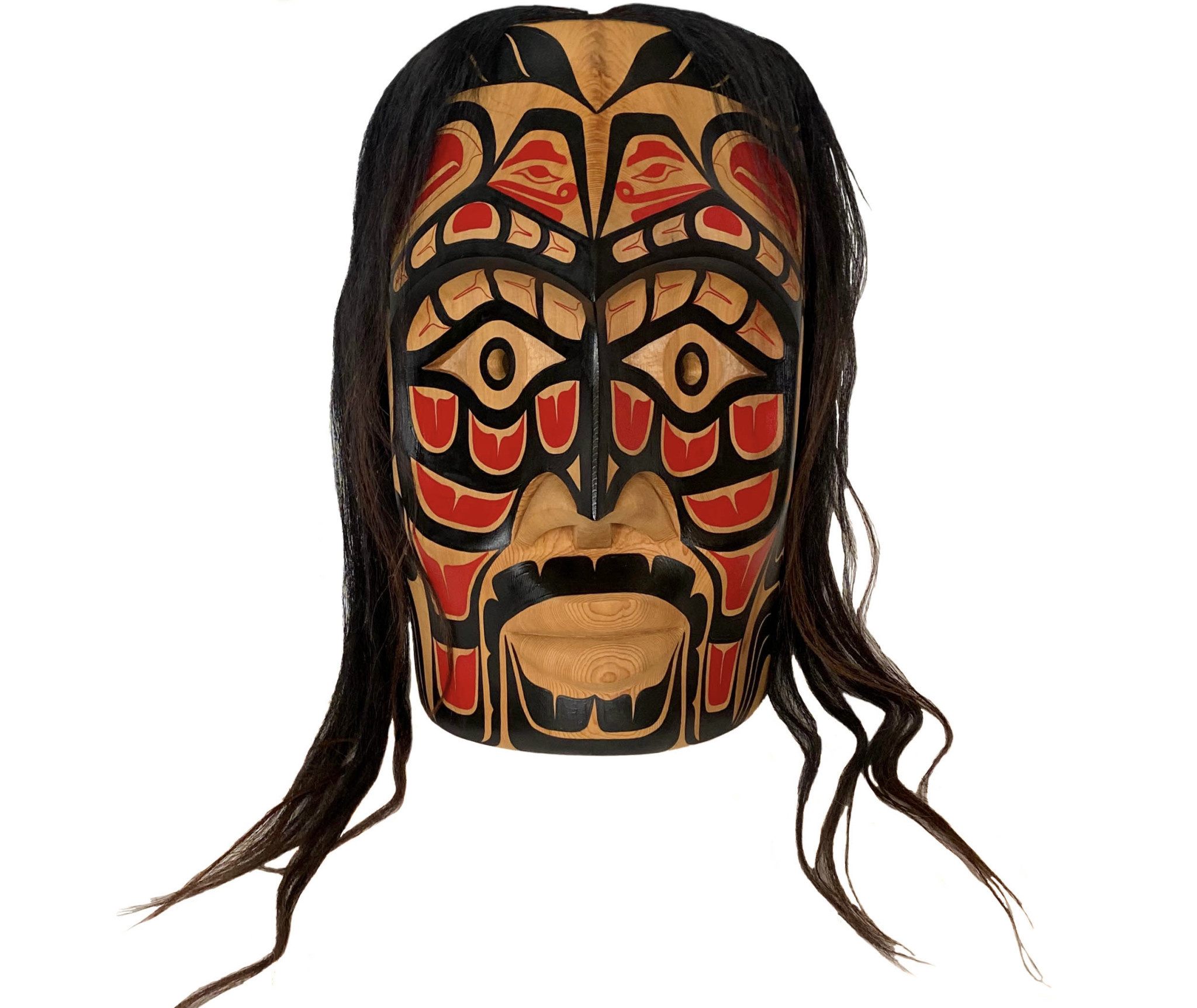 25" Ditidaht 'Contemporary Wolf Pack' Mask