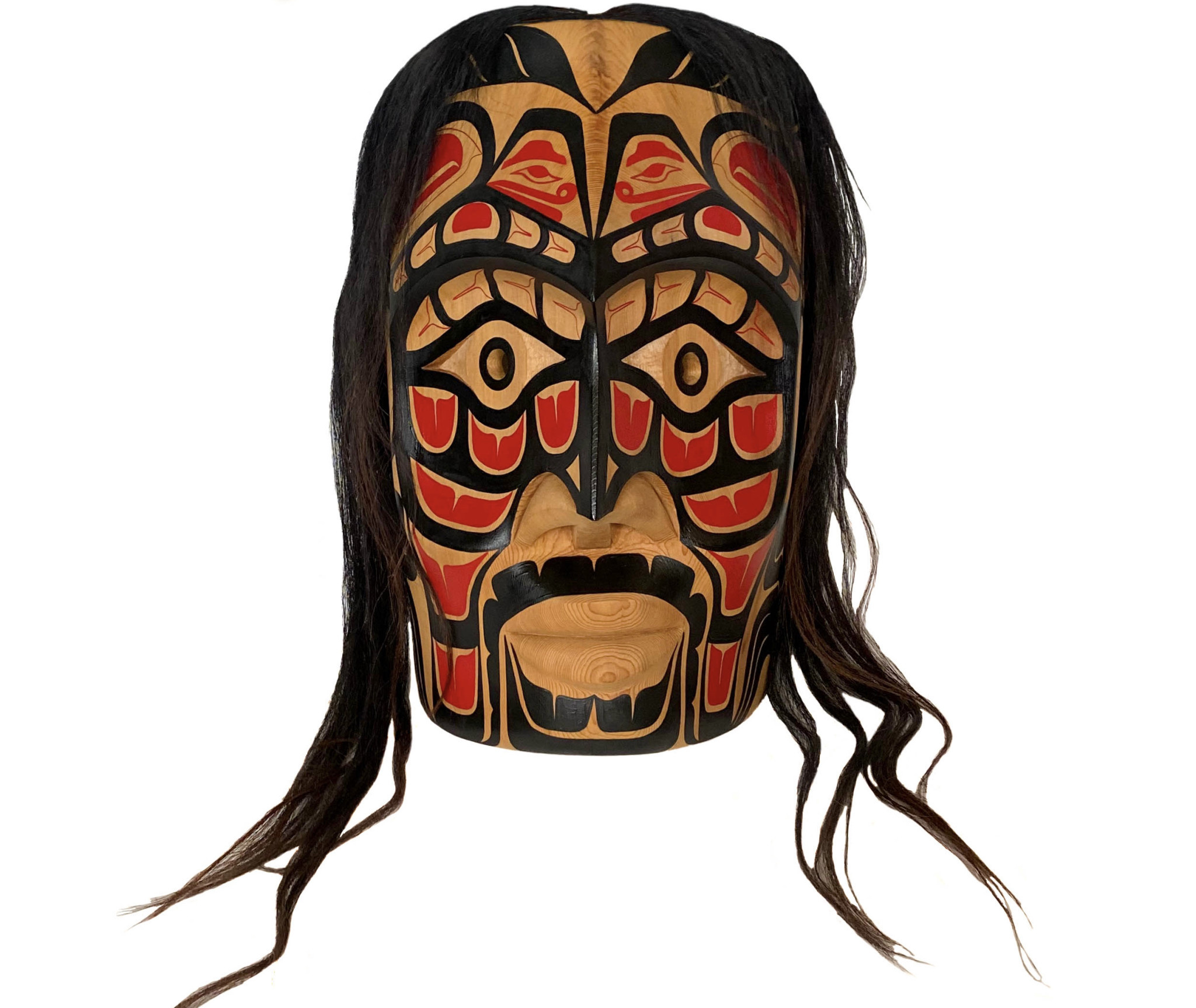 SOLD  Indigenous 'Contemporary Wolf Pack' Mask
