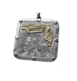 SOLD  Richie Baker Two Wolves Pendant