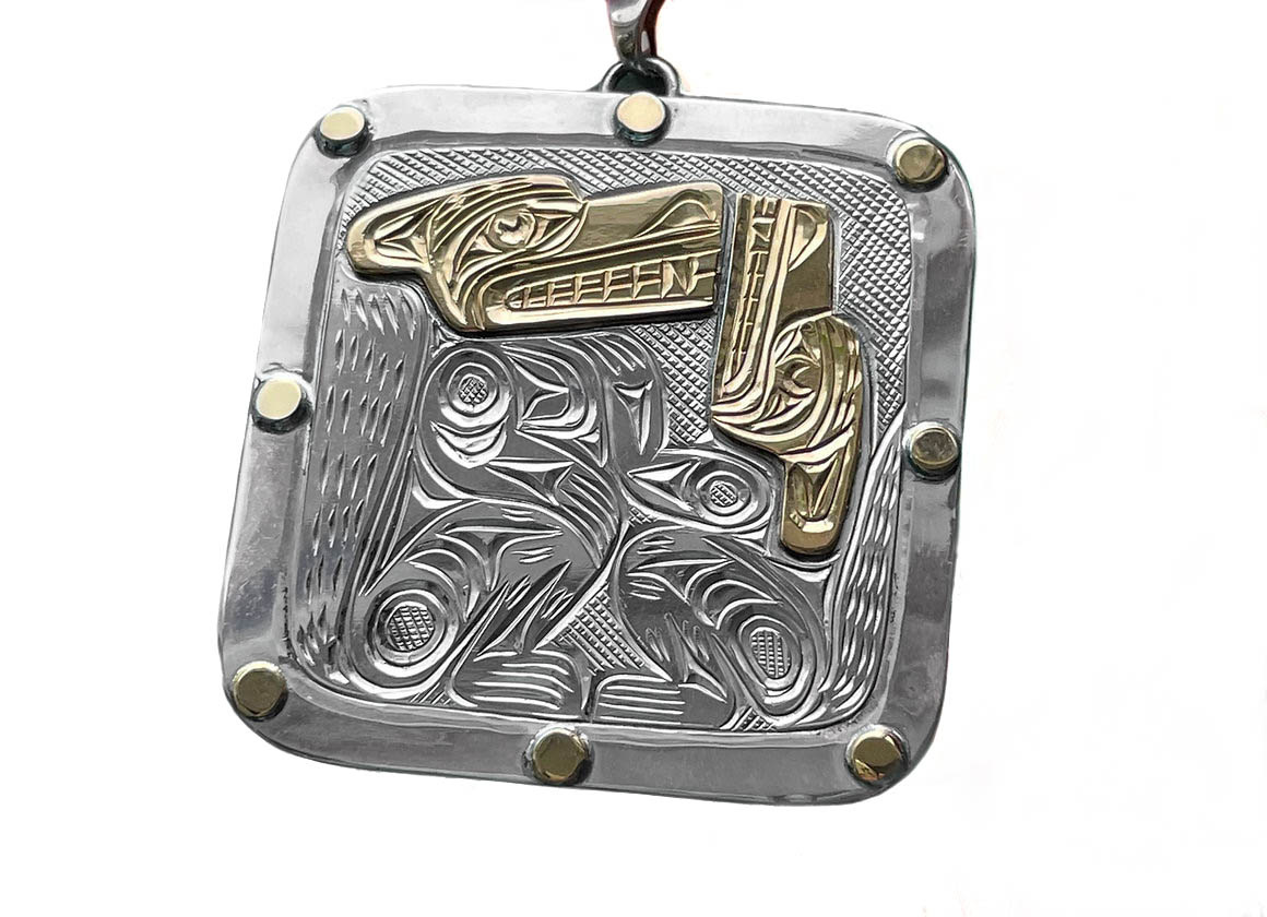 Richie Baker Two Wolves Pendant