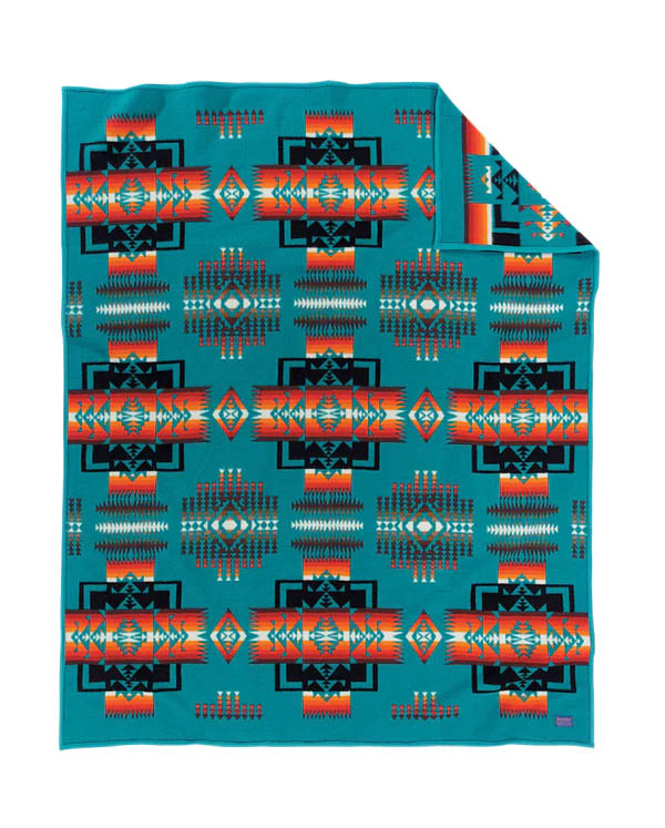 Pendleton Chief Joseph Crib Blanket - Turquoise