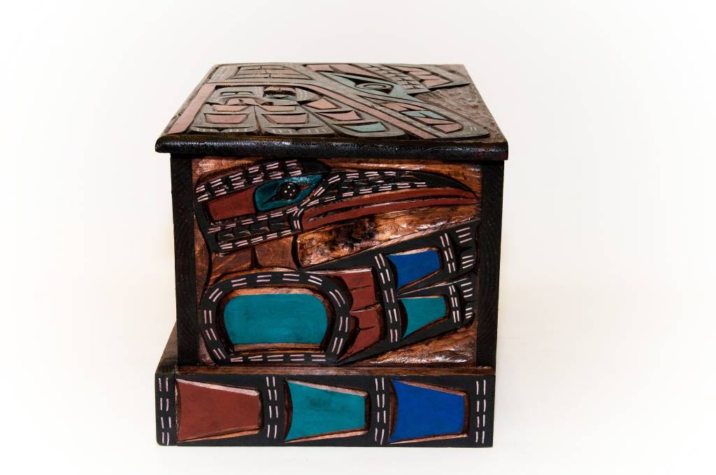 CUSTOM ORDER  Sea Monster, Raven, Hummingbird Chest