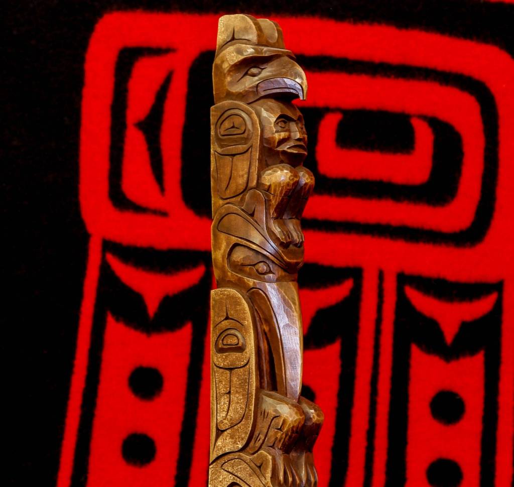 SOLD  2' Model Totem Pole