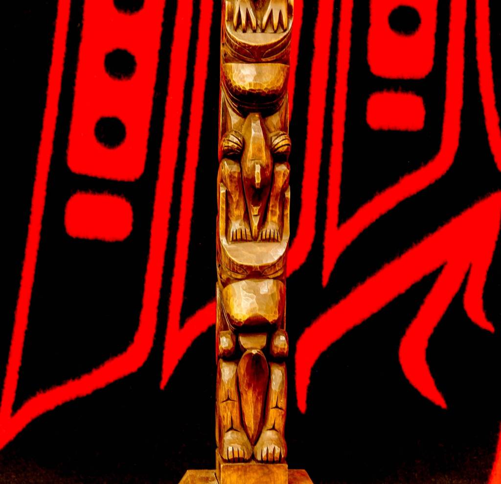 SOLD  2' Model Totem Pole