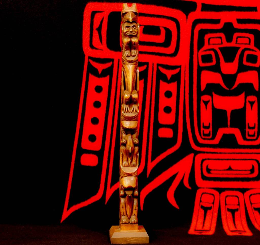 SOLD  2' Model Totem Pole