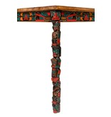 SOLD  Sun Table with Totem Pole Legs
